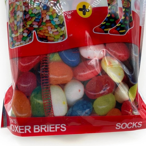 Jelly Belly Jelly beans Crazy Boxer Briefs Mens XL Underwear and Socks Gift Set - Picture 6 of 10